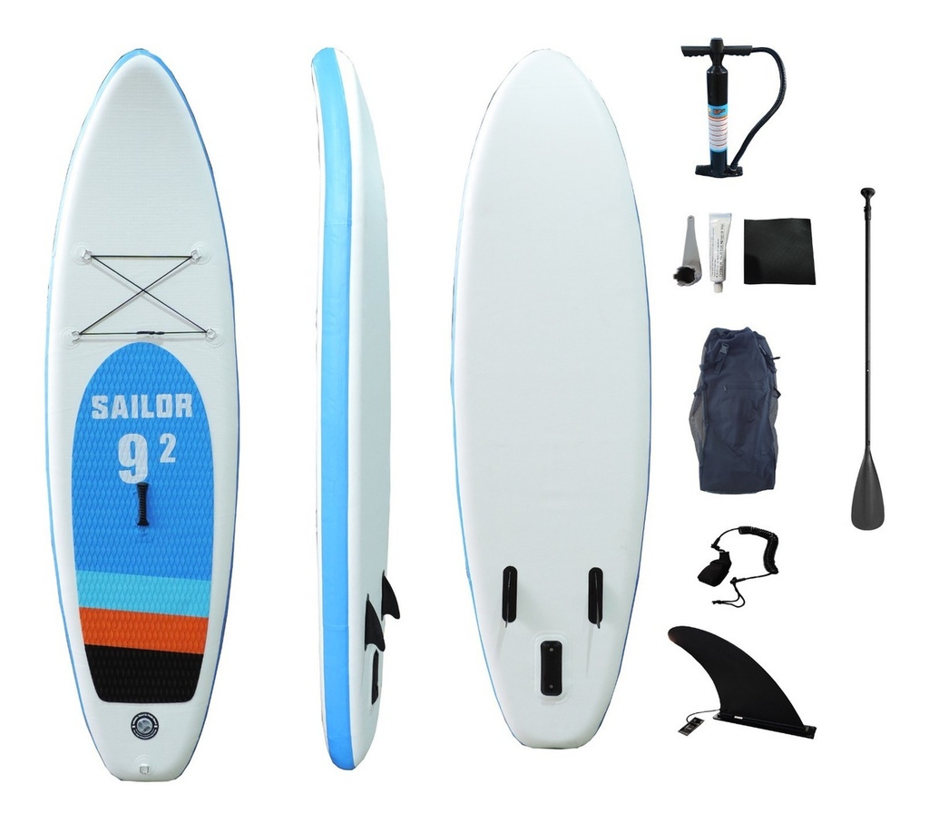 Tabla Paddle Board 280x76x15 Blanco/Negro/Rojo
