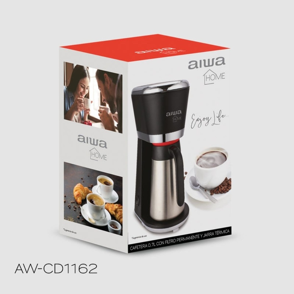 Cafetera Aiwa Con Jarra Termica
