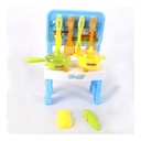 Set De Cocina Azul Con Luz Y Sonido Meditian