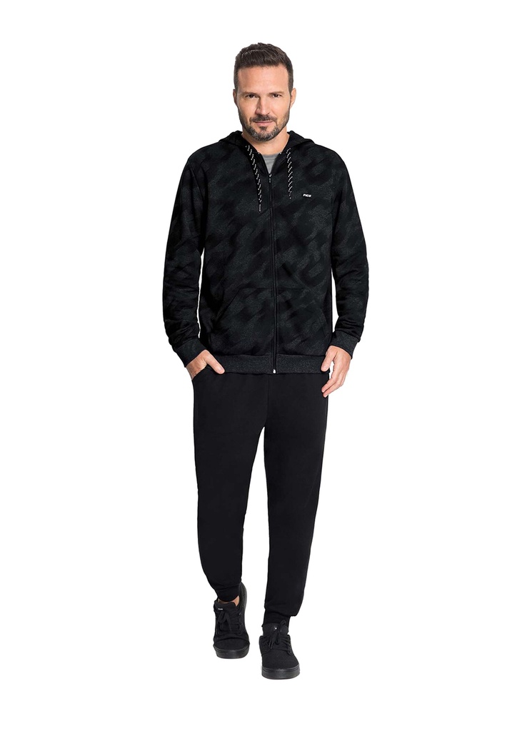 Campera C/Capucha Estampada Fico