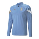 [76806802L] Buzo Puma Uruguay Entrenamiento 1/2 cierre 2022 (L, Blanco)