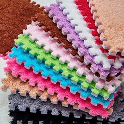 [EVAB] Piso De Goma Eva Infantil 30X30Cm Peludito